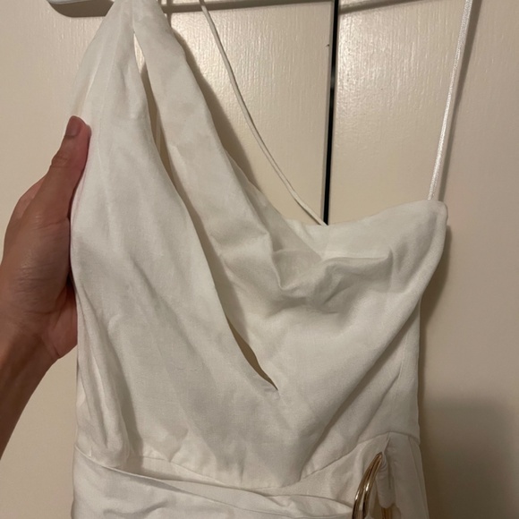 SAU LEE Morgan Dress in White - Picture 5 of 9